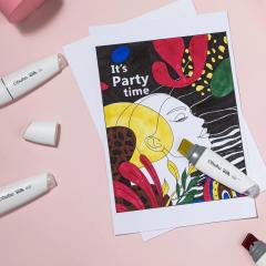 Set 6 markere - Ohuhu Molokai - Tropical Vintage