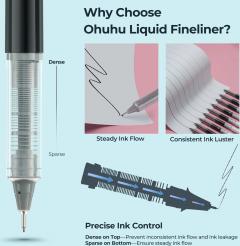 Set 9 fineliners - Ohuhu Kohala - Black