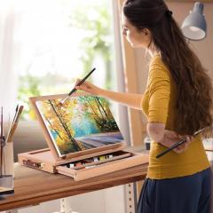 Set complet de pictura - Ohuhu Acuarele acrilice, 78 piese