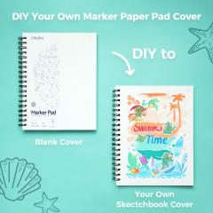 Caiet de schite - Ohuhu Marker Pad (22.5 x 21 cm)