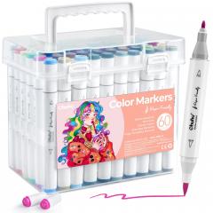 Set 60 markere - Paper Friendly - Brush & Fine