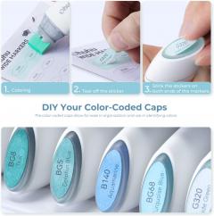 Set 6 markere - Ohuhu Molokai - Sky Glass