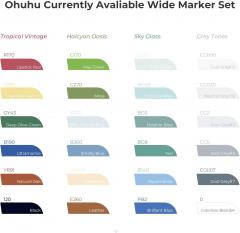 Set 6 markere - Ohuhu Molokai - Sky Glass