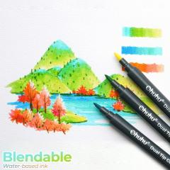 Set 48 markere si carte de colorat - Ohuhu