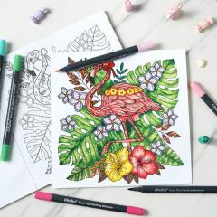 Set 48 markere si carte de colorat - Ohuhu