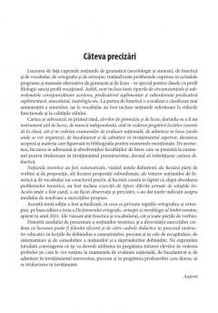 Limba romana. Gramatica, fonetica, vocabular, ortografie si ortoepie