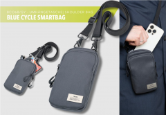 Geanta telefon - Troika - Blue Cycle