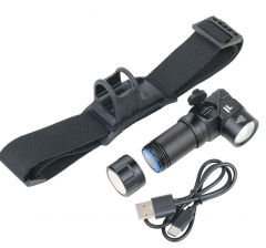 Lanterna cu curea - 5 intensitati - Negru