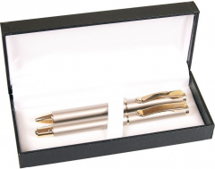 Set stilou si pix - Cresco Exclusive S, argintiu