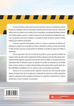2700 de exercitii tip grila (limba romana - limba engleza) pentru admiterea in scolile de agenti de politie si subofiteri M.A.I.