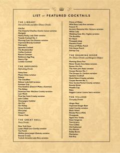 Downton Abbey Cocktail Book