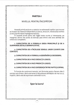 Caiet pentru intelegerea in adancime a textului