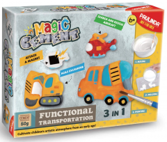 Set creativ - Magic Cement - Functional Transportation