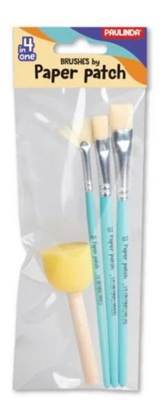 Set creativ - Decupeaza si lipeste - Pensule si burete