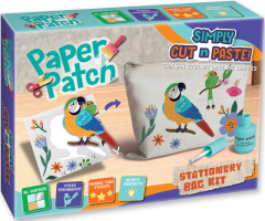 Set creativ - Decupeaza si lipeste - Portofel cu papagali