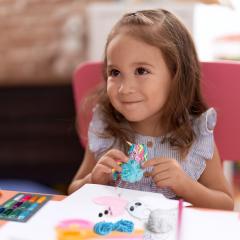 Set creativ - Magic Glitter - Diy Keychains, Panda & Unicorn