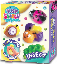 Set creativ - Just Squish - Creati-va figurine din silicon - Insecte