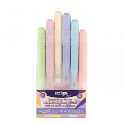 Set 6 markere acrilice, tip pensula - Artist