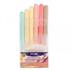 Set 6 markere acrilice, tip pensula - Artist