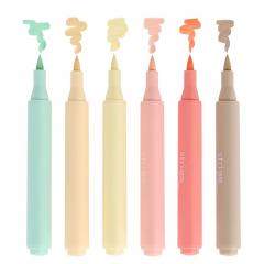 Set 6 markere acrilice, tip pensula - Artist