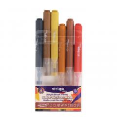 Set 6 markere acrilice, tip pensula - Artist