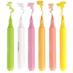 Set 6 markere acrilice, tip pensula - Artist