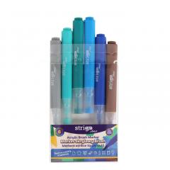 Set 6 markere acrilice, tip pensula - Artist