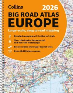 Collins 2026 Big Road Atlas Europe