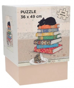 Puzzle 500 piese - Bug Art - Chaton Livres