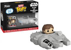 Figurina - Bitty Pop! - Star Wars: Han Solo with Milennium Falcon