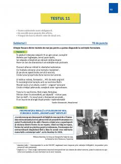 Evaluarea nationala 2025 - Limba si literatura romana, Clasa a VIII-a