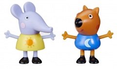 Set 2 figurine - Peppa Pig: Emily Elephant & Freddy Fox