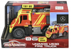 Masinuta pompieri - Majorette Mercedes Unimog U530 (Cu sunete si lumini)