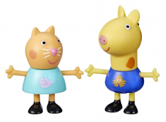Set 2 figurine - Peppa Pig: Candy Cat & Gerald Giraffe