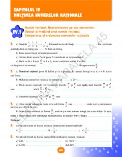Matematica - Caiet de vacanta. Clasa a VI-a