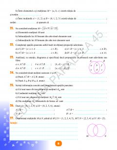Matematica - Caiet de vacanta. Clasa a VI-a