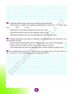 Matematica - Caiet de vacanta, clasa a VII-a