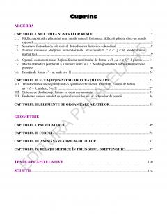 Matematica - Caiet de vacanta, clasa a VII-a
