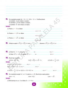 Matematica - Caiet de vacanta, clasa a VII-a
