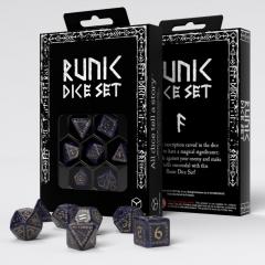 Set 7 zaruri - Runic - Albastru & Auriu