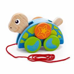 Jucarie din lemn - Pull-Along Turtle