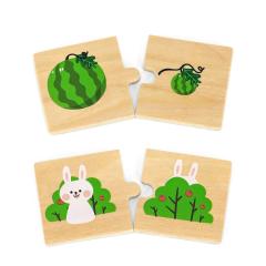 Puzzle din lemn, 24 piese - Opozitii