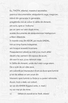 Tablitele de smarald ale lui Thoth, Atlantul