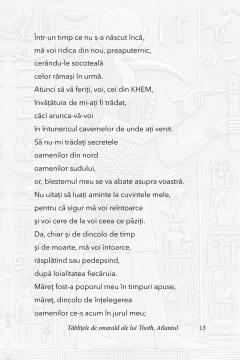 Tablitele de smarald ale lui Thoth, Atlantul