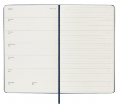 Agenda 2025/2026 - Moleskine Classic 18 Months Weekly Planner - Hardcover, Large (Sapphire Blue)
