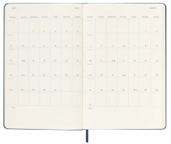 Agenda 2025/2026 - Moleskine Classic 18 Months Weekly Planner - Hardcover, Large (Sapphire Blue)