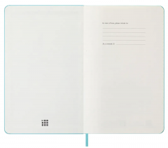 Agenda 2025/2026 - Moleskine Classic 18 Months Weekly Planner - Hardcover, Large (Aquamarine)