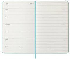 Agenda 2025/2026 - Moleskine Classic 18 Months Weekly Planner - Hardcover, Large (Aquamarine)