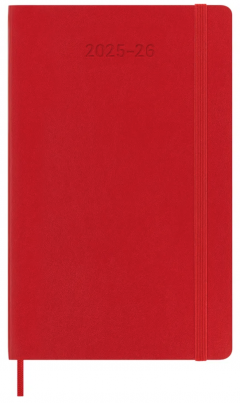 Agenda 2025/2026 - Moleskine Classic 18 Months Weekly Planner - Softcover, Large (Red)