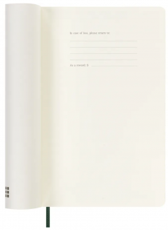 Agenda 2025/2026 - Moleskine Classic 18 Months Weekly Planner - Softcover, Large (Myrtle Green)